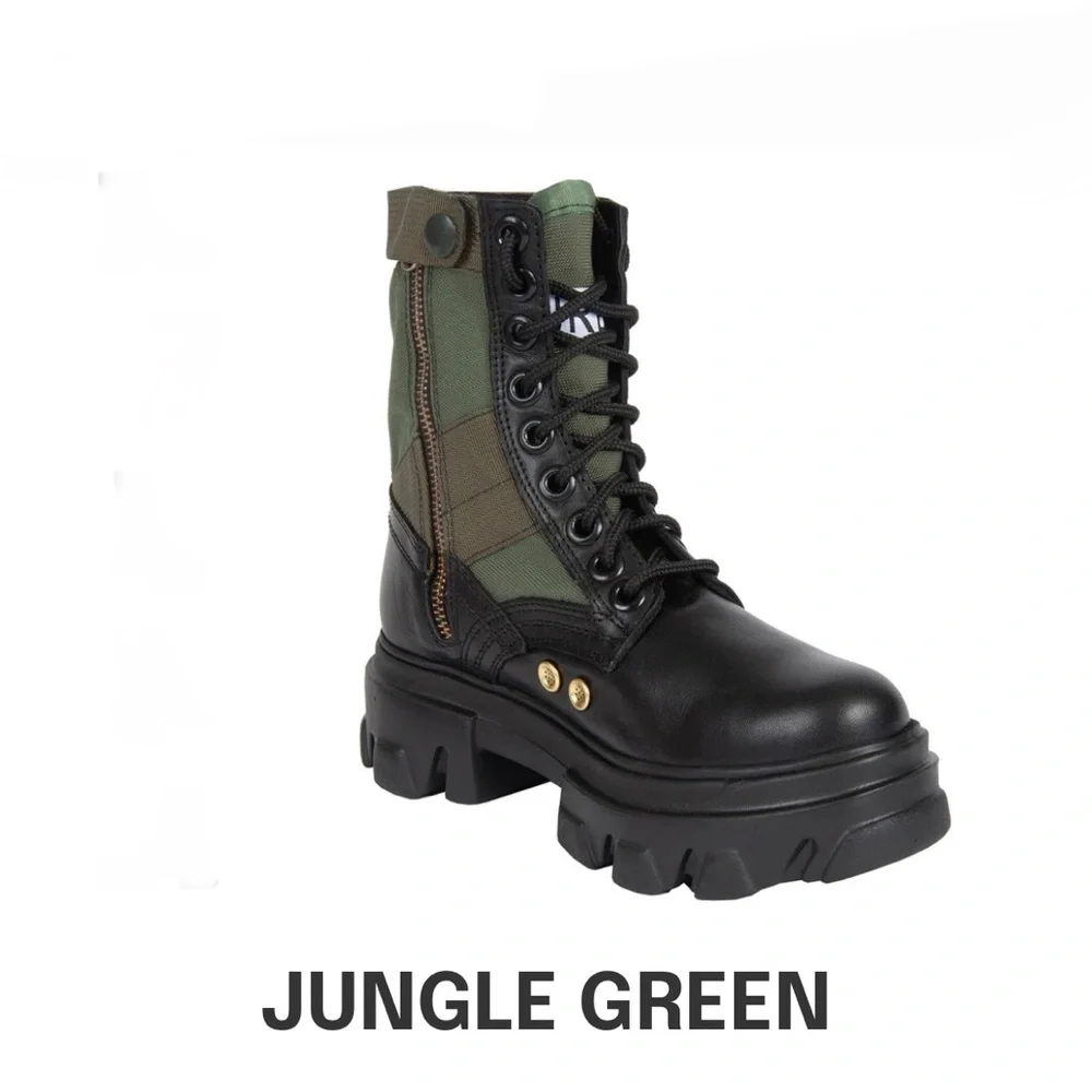 URBNKICKS JUNGLE GREEN BOOTS - Picture 4 of 6